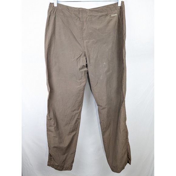 Columbia Womens Lightweight Drawstring Pants Tan Brown L Hiking Camping Outdoor - Picture 8 of 10